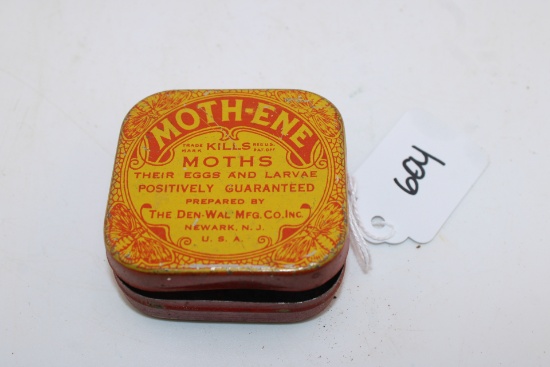 Moth-Ene Tin container