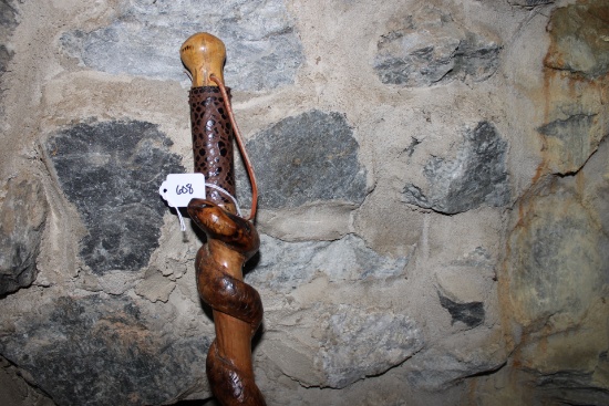 Signed Walking Stick South Mnt Dead Wood by: Rob Way