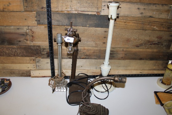 Lot of vintage Lamps (No Shades)
