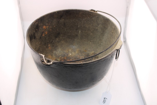 Footed Cast Iron Cauldron  6.5" tall and 10 " in diameter