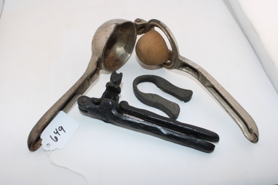 Vintage Juicer, Nut cracker, Bottle Opener