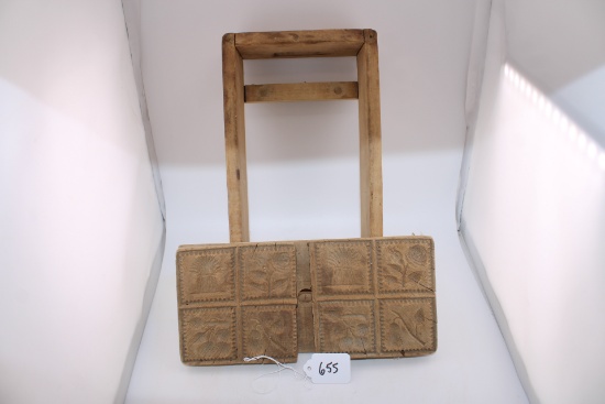Antique Primitive Wood Carved Molds
