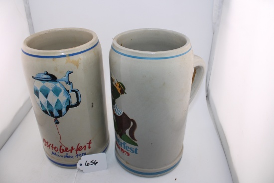 Vintage Octoberfest Beer Steines