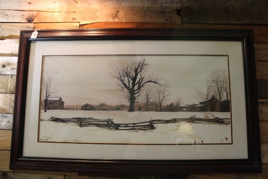 Bob Timberlake Print. Late Snow. 43x25"