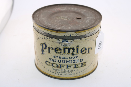 Premier Coffee Tin Can
