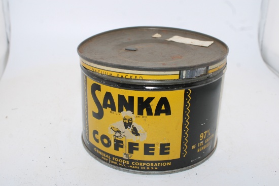 Sanka Coffee Tin Can