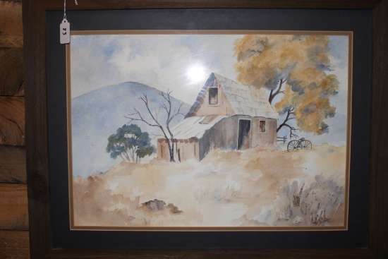 Signed Watercolor by Ursula 1987