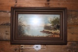Signed Art in Wood Frame