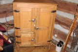 Early 1900s Oak Cabinet Icebox