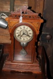 Antique Oak Mantle Clock