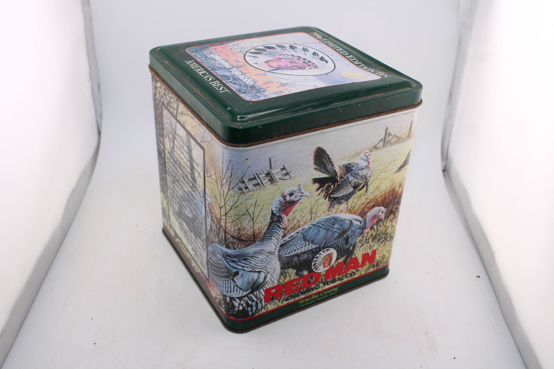 redman tobacco tins Redman Chewing Tobacco Tin Can