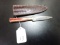 Spear Point Damascus Knife with Sheath