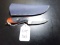 Clip Point Damascus Hunting Knife with Sheath