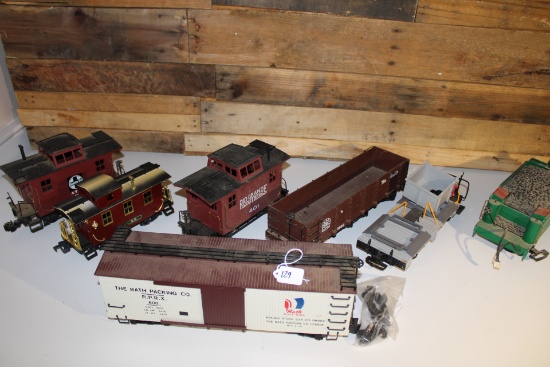 Seven Loose Train Cars