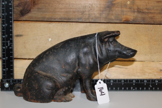 Cast Iron Pig Piggy Bank