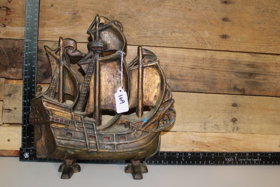 Cast Iron Ship Statue
