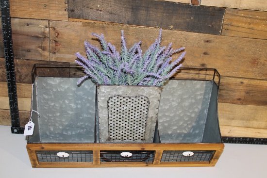 Tin Wall Organizer