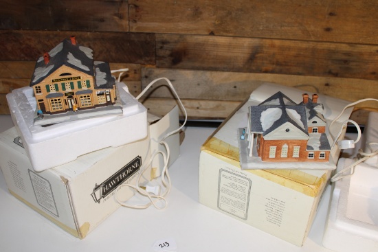 Hawthorne Porcelain The Bank and The Country Store
