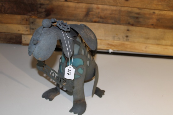 Metal Dog Statue