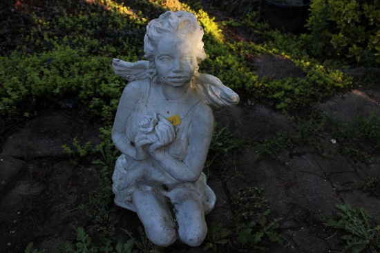 Large Plaster Angel Statue