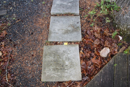 Train Garden Stepping blocks