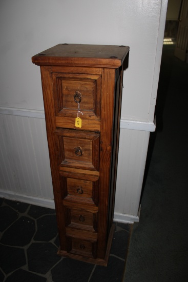 Tall Wood Chest