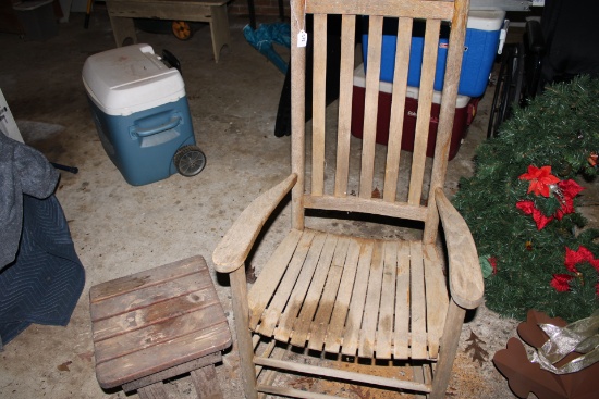 Rocking Chair and foot stool