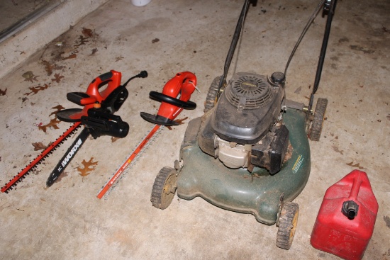 Lawn Mower and electric yard tools.