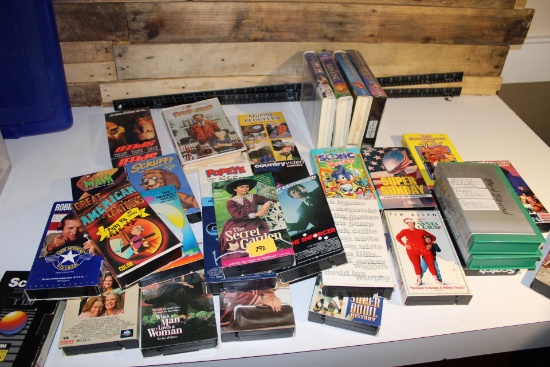 Old VHS Tapes. Fantasia is unopened.