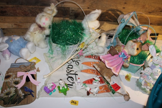 Tote Full of Easter Decorations