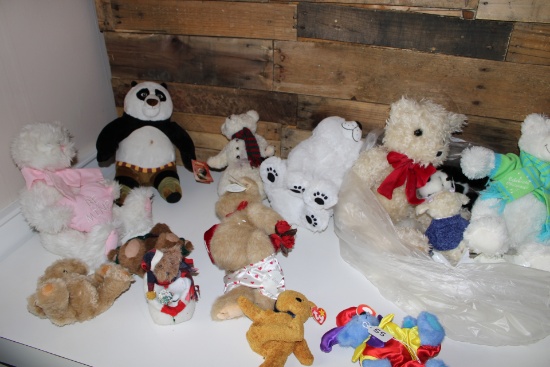 Large Bag of Plush Toys