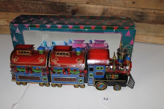 Large Tin Holiday Express Train