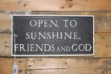 Hanging Metal Sign