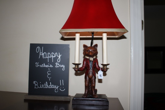 Fox Lamp and Sign