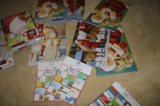 Sealed Christmas boxes and name tags