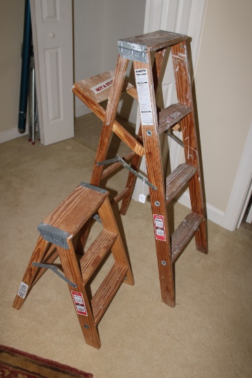 Wood Ladders and step stool