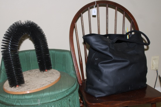 Wood and Sewing Chair with yarn