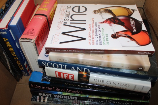 Box of Books and cook books