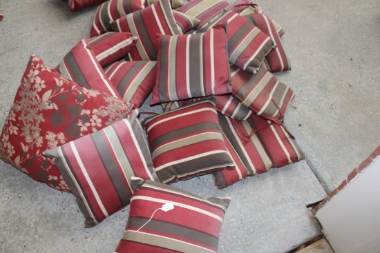 Large Lot of outdoor patio furniture pillows