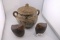 Pot with Pair of Bird DÃ©cor