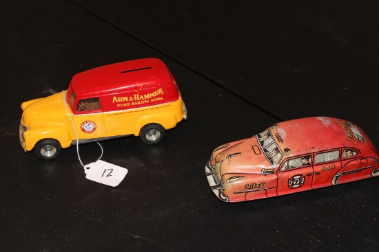 ERTL Arm and Hammer Bank and Tin Fire Chief Car