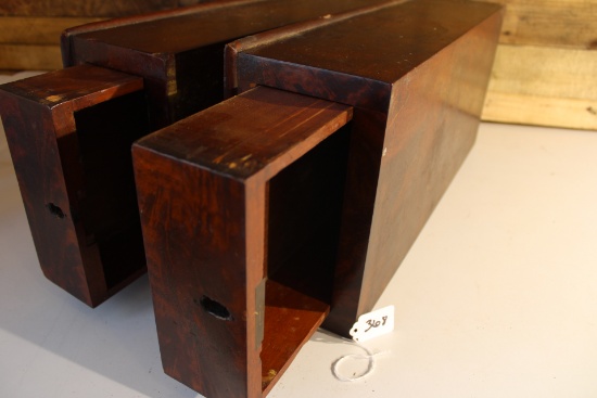 Pair of Vintage Mahogany Drawers