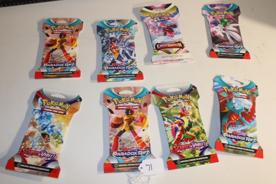 Eight Pokemon Booster Packs