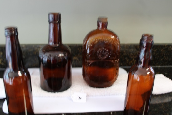 Antique Whiskey Bottles, Wine