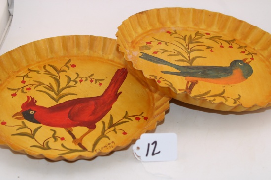 3 Vintage Decorative Pie Plates by Flawning 71