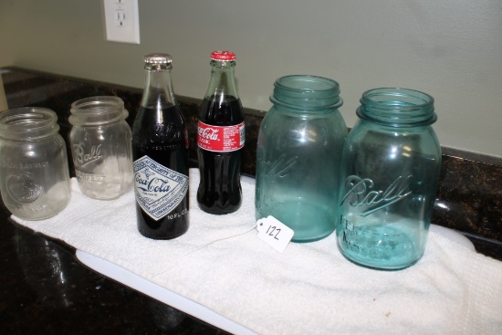 Ball Mason Jars, 2 Coca-Cola Bottle