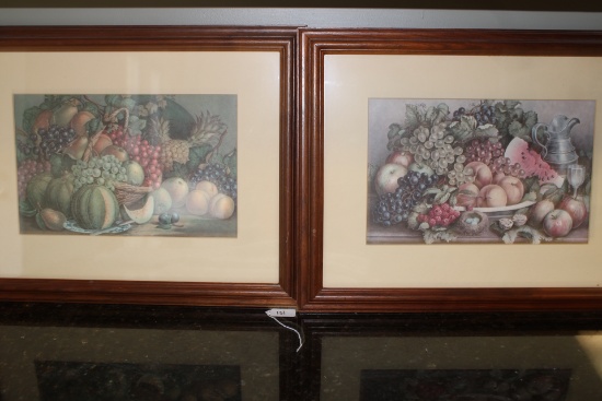 Pair of Still Fruit Framed Wall Art