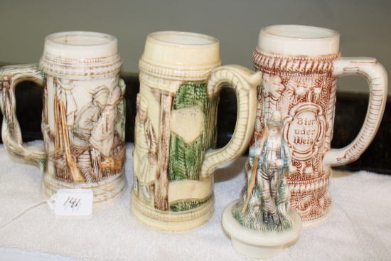3 German Beer Stein