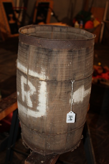 Vintage Wood Barrel