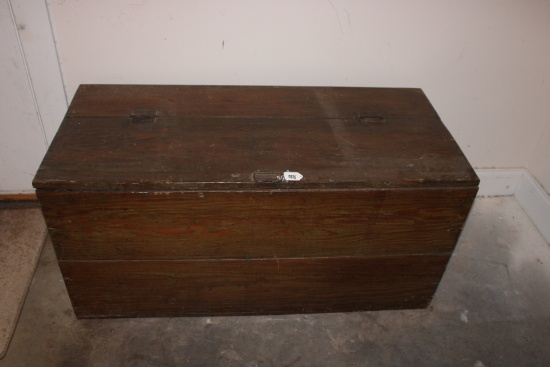 Wood Storage Trunk